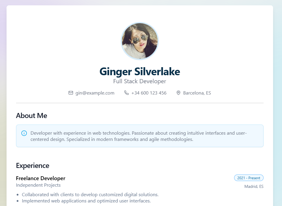 React Resume Kit