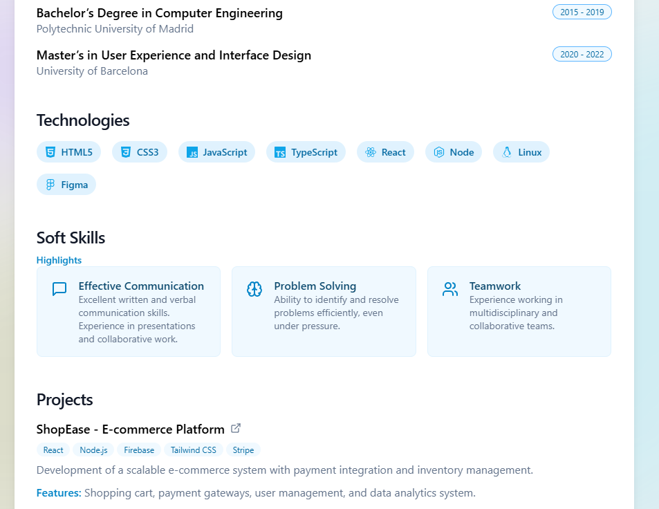 React Resume Kit